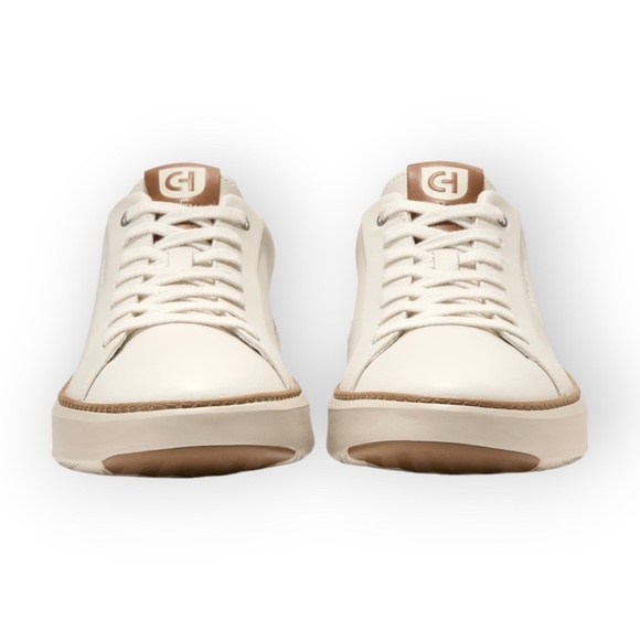 Men\'s Cole Haan GrandPro Topspin Sneaker in Ivory/New Caramel. C39656